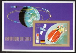 Tchad 1972 / Olympic Games Sapporo / Bobsled , Space / MInt Block IMPERFORATED - Winter 1972: Sapporo