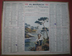 ALMANACH DES POSTES ET DES TÉLÉGRAPHES  1925 - Bretagne, Bord De L'Odet, Costume Folklorique. - Grand Format : 1921-40