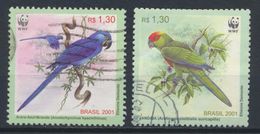 °°° BRASIL - Y&T N°2685/86 - 2001 °°° - Used Stamps