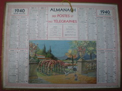 ALMANACH DES POSTES ET DES TÉLÉGRAPHES (Oller)  1940 - La Roseraie (Némecek Illustrateur) - Grand Format : 1921-40