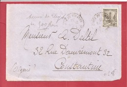 Y&T N°132 MATTUR    Vers  ALGERIE 1933 - Lettres & Documents