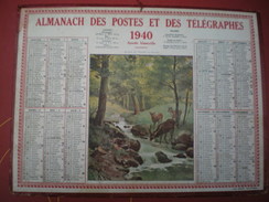 ALMANACH DES POSTES ET DES TÉLÉGRAPHES (Oller)  1940-  Avant La Chasse à Courre. - Grand Format : 1921-40