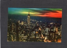 73397    Stati  Uniti,  New York City  Looking South By Night,   NV(scritta) - Panoramic Views
