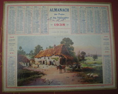 ALMANACH DES POSTES ET DES TÉLÉGRAPHES (oberthur)  1938 -  Ferme En Bretagne. - Grand Format : 1921-40