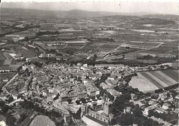 CPSM La Tour D'Aigues Vue Générale Aérienne Au 1er Plan Le Château - La Tour D'Aigues