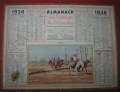 ALMANACH DES POSTES ET DES TÉLÉGRAPHES (oller)  1938 -  L'oasis (daniel Labouré). - Grand Format : 1921-40