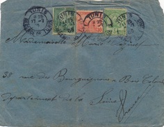 Lettre Tunis Regence Daguin Pour La France 1906 - Lettres & Documents