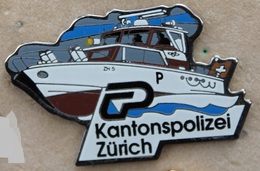 BATEAU POLICE DU CANTON DE ZURICH SUISSE - KANTONSPOLIZEI ZÜRICH SCHWEIZ - SWISS POLICE - SWITZERLAND - (19) - Policia