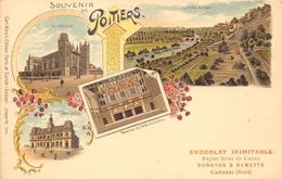 86-POITIERS SOUVENIR -CARTE PUB CHOCOLAT INIMITABLE DUROYON ET RAMETTE CAMBRAI - Poitiers