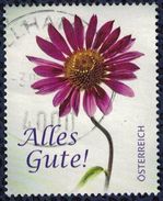 Autriche 2013 Oblitéré Rond Used Alles Gute Tout De Bon Fleur Echinacée Pourpre - Gebraucht