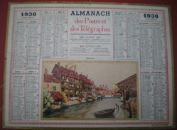 ALMANACH DES POSTES ET DES TÉLÉGRAPHES (oller) 1936 -  Aurillac. - Grand Format : 1921-40