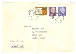 LETTRE TURQUEY TURKIYE TURQUIE ANTALYA 21/12/1977 POUR PARIS FRANCE - 2 Scans - Briefe U. Dokumente