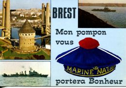 N°57142 GF-cpsm Brest -mon Pompon Vous Portera Bonheur - Brest