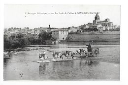 PONT-du-CHATEAU   (cpa 63)  Les Bords De L'Allier, Traversée à Gué -    - L 1 - Pont Du Chateau