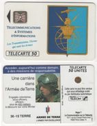 TELECARTE 50 UNITES ARMEE DE TERRE - LES TRANSMISSIONS L'ARME QUI UNIT LES ARMES - 09 92 TIRAGE 250 000 EX - Armee