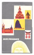 Pochette Cartonnée Air France Années 60 - Advertenties