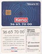 TELECARTE 50 UNITES KENO - LA FRANCAISE DES JEUX - 11 93 - 1 000 000 EX - Spiele