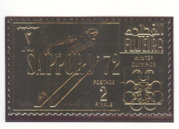 FUJEIRA Perforated Golden Stamp Skijumping Mint Without Hinge - Winter 1972: Sapporo