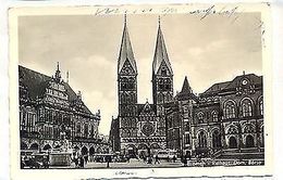 D 90 - Bremen, Rathaus Mit Straßenbahn, Dom Und Börse, 1944 Gelaufen - Andere & Zonder Classificatie