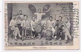 K 551 -China, Chinesische Musikanten, Chinese Musicians  1904 Gelaufen - Ehemalige Dt. Kolonien