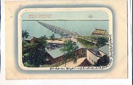 K 282, Eisenbahnbrücke Huang Ho- Railwy Bridge, 1914 Gelaufen - Ehemalige Dt. Kolonien