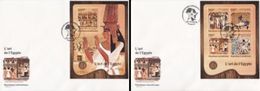 Centrafrica 2016, Art, Egittology, 4val In BF +BF In 2FDC - Egyptology