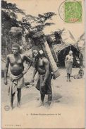 CPA Gabon Type Ethnic Esclaves Métier Circulé - Gabón