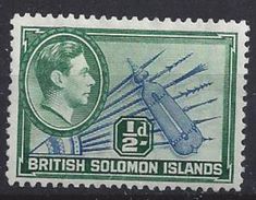 British Solomon Islands 1939   KGVI  1/2d (*) MH - Iles Salomon (...-1978)