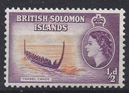 British Solomon Islands 1956   QE II  1/2d (*) MH - Salomonseilanden (...-1978)