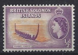 British Solomon Islands 1956   QE II  1/2d (*) MH - Isole Salomone (...-1978)