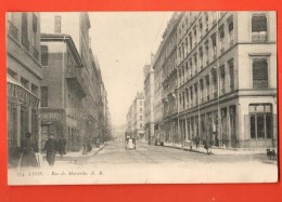 MIL-05 Lyon  Rue De Marseille.. Circulé 1913 - Lyon 7