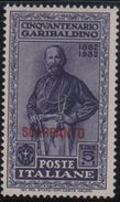 1932 Egeo Garibaldi 5 L. MNH - Aegean (Scarpanto)