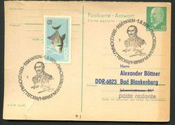 BOTANIKER NEILREICH Wien 1971 Auf DDR P77A Antwort-Postkarte ZUDRUCK BÖTTNER #4 - Autres & Non Classés