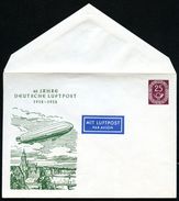 Bund PU4 C1/001 Privat-Umschlag ZEPPELIN ** 1952  NGK 40,00 € - Private Covers - Mint