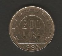 Repubblica Italiana -200 Lire  1984 - 200 Lire