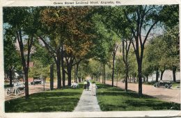 UNITED STATES -   Augusta - Green Street Looking West 1918 - Augusta
