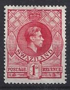 Swaziland 1938 KG VI  1d (*) MH - Swaziland (...-1967)