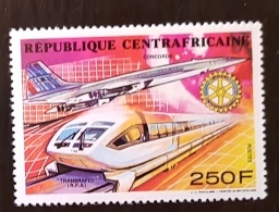 CENTRAFRIQUE Rotary, Trains, TGV, Tren,  Yvert N° 846  ** MNH - Rotary Club