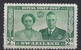 Swaziland 1947 Royal Visit  2d (*) MH - Swaziland (...-1967)