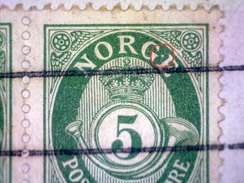 Norway 1911  Cards  Error White Spot In Between G And E  (   Lot 2683 ) - Variedades Y Curiosidades