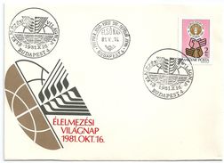 7641 Hungary FDC Agriculture Starving - Against Starve