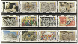 France 2013  Oblitéré Autoadhésif  N°  877  à  888   Série Art  Gothique - Adhesive Stamps