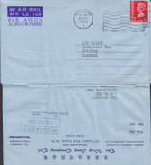 Hong Kong Air Mail Air Letter Aerogramme THE WING SANG Co., HONG KONG 1974 Cover Brief ESBJERG Denmark - Covers & Documents