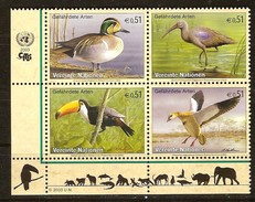 Nations Unies Wien Vienne 2003 Yvertn° 401-404 *** MNH Neuf Cote 9,20 Euro Faune Fauna Oiseaux Vogels Birds - Unused Stamps