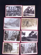 TOUCY DANS LA 89 TRES RARE COFFRET DE 29 PETITES PHOTOS AVANT 1900 CAVALCADES / MAGASINS / MILITAIRES ETC - Albums & Collections