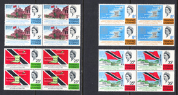 Trinidad And Tobago 1966, Mint No Hinge, Blocks, Sc# , SG 313-316 - Trinité & Tobago (1962-...)