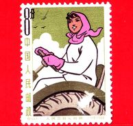 CINA - Usato - 1964 - Donne Del Popolo - Woman Driving Traktor - 8 - Used Stamps
