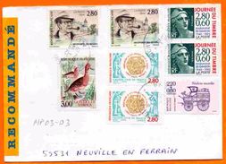 MP03-03 : Dept 03 (ALLIER)  VICHY 1999 Cachet Type A9 > Lettre Recommandé 22F - Postal Rates