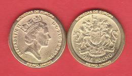 GRAN BRETAÑA / GREAT BRITAIN   1 LIBRA 1.993  KM#964  REPLICA  SC/UNC  T-DL-11.497 - 1 Pound