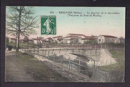 CPA 69 - BRIGNAIS - Le Quartier De La Giraudière ( Vue Prise Du Pont Du Moulin ) - TB PLAN EDIFICE Cours D'eau CENTRE - Brignais